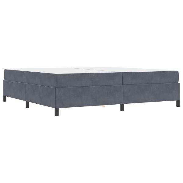 Bettrahmen Dunkelgrau 200 x 200 cm Stoff