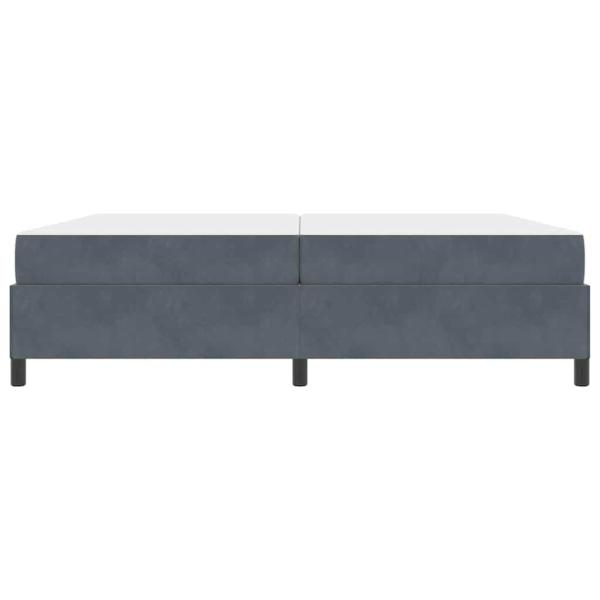 Bettrahmen Dunkelgrau 200 x 200 cm Stoff