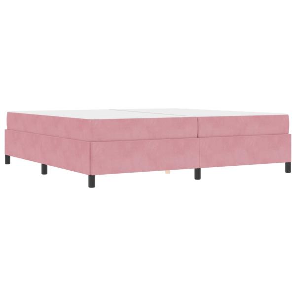 Bettrahmen Rosa 200 x 200 cm Stoff
