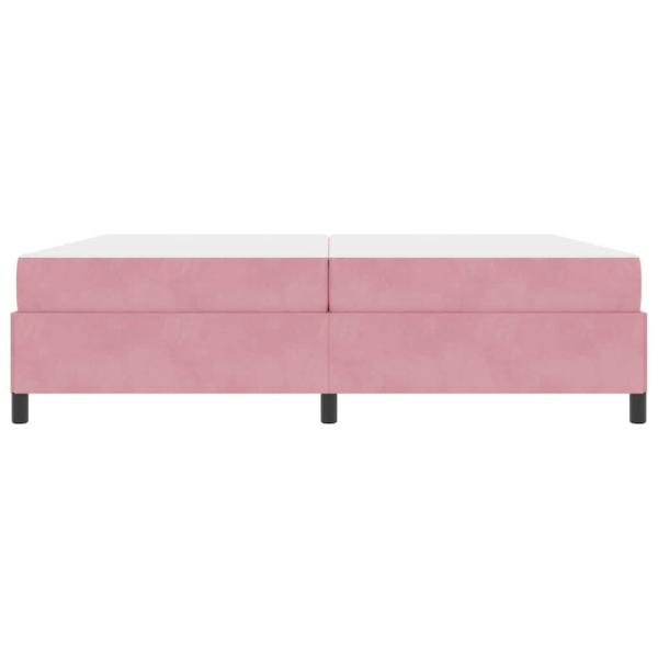 Bettrahmen Rosa 200 x 200 cm Stoff