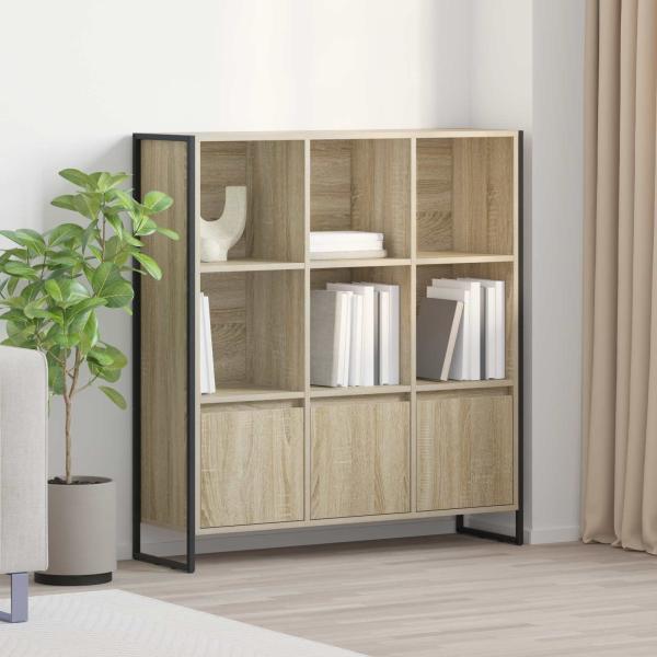 ARDEBO.de - Bücherregal 99,5 x 30 x 108 cm Holzwerkstoff Sonoma
