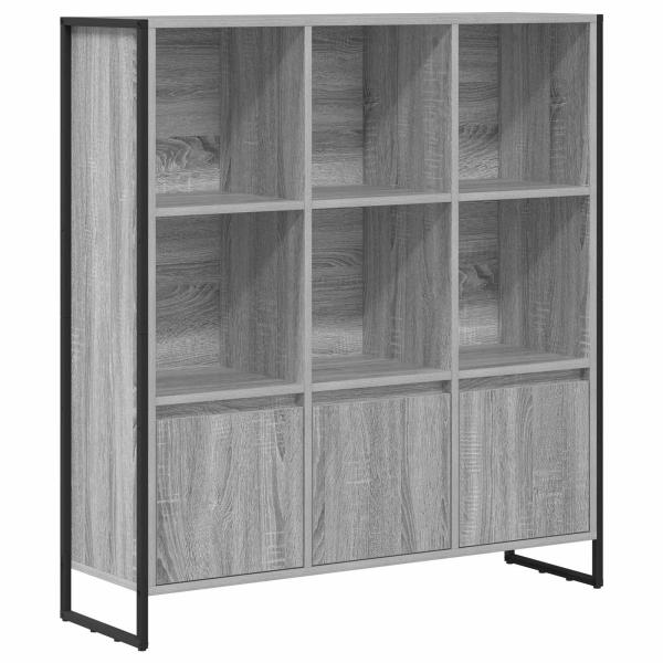 Bücherregal 99,5 x 30 x 108 cm Holzwerkstoff Graues Sonoma