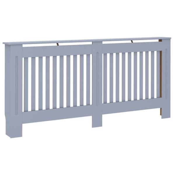 Heizkörperabdeckung 2 stk. Grau 172 x 19 x 81,5 cm