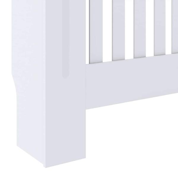Heizkörperabdeckung 2 Stk. Weiß 78 x 19 x 81,5 cm Holzwerkstoff