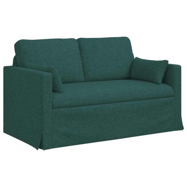 Sofa Set 2 stk. Dunkelgrün Stoff