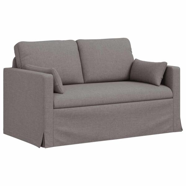 Sofa Set 2 stk. Taupe Stoff