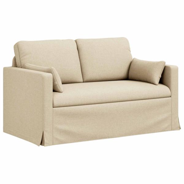 Sofa Set 2 stk. Creme Stoff