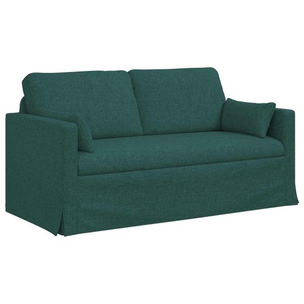Sofa Set 2 stk. Dunkelgrün Stoff