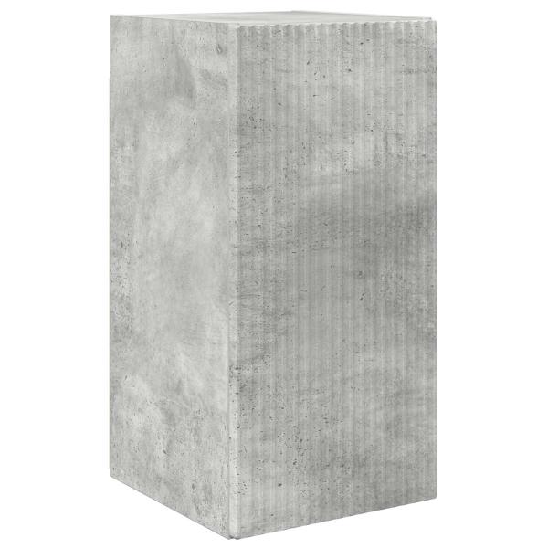 TV-Wandregal-Set 4 Stk. Beton Grau Holzwerkstoff