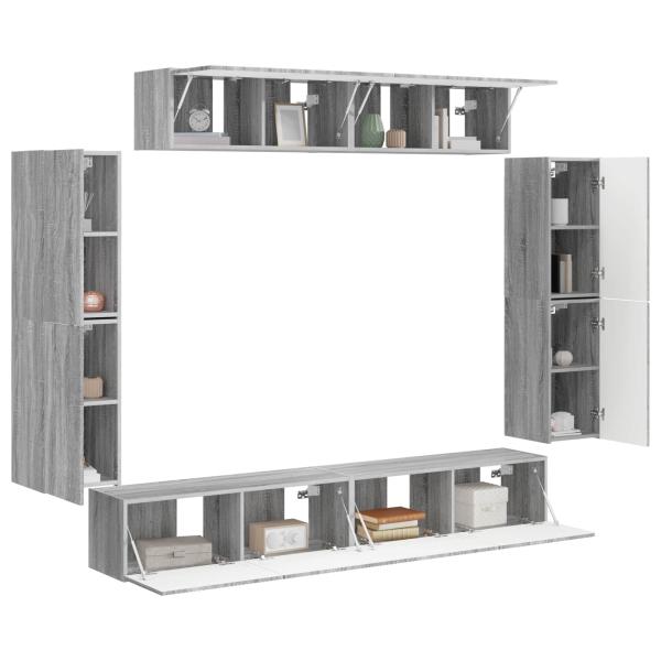 TV-Schränk 8 Stk. Graues Sonoma