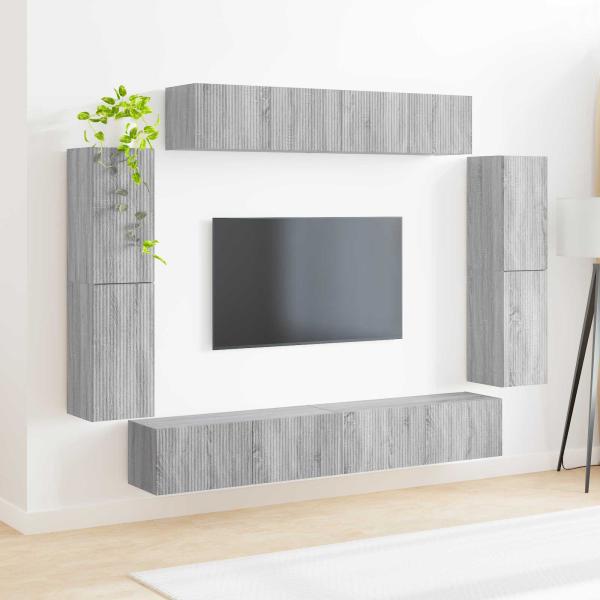 TV-Schränk 8 Stk. Graues Sonoma