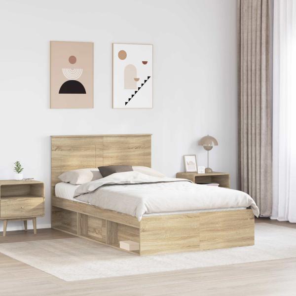 Bettrahmen Sonoma 120 x 190 cm Massives Kiefernholz