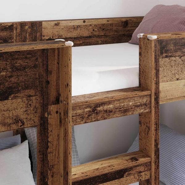 Etagenbett für Kinder Altholz 75 x 190 cm Holzwerkstoff
