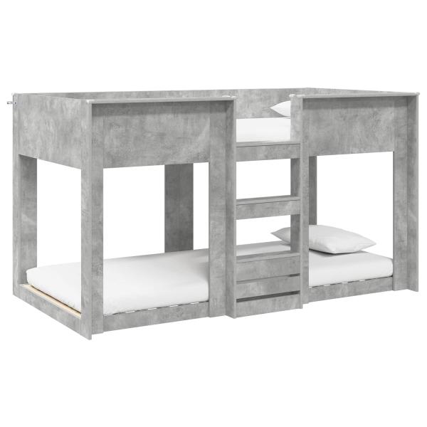 Etagenbett für Kinder Beton Grau 80 x 200 cm Holzwerkstoff