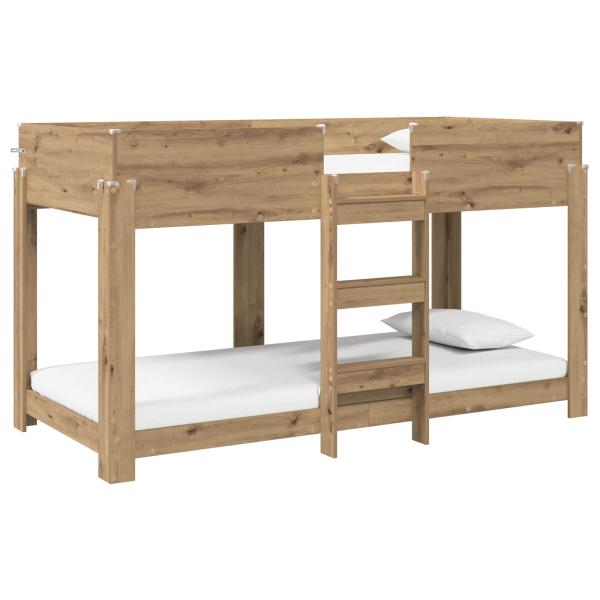 Etagenbett für Kinder Artisan-Eiche 80 x 200 cm Holzwerkstoff