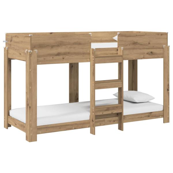 Etagenbett für Kinder Artisan-Eiche 75 x 190 cm Holzwerkstoff