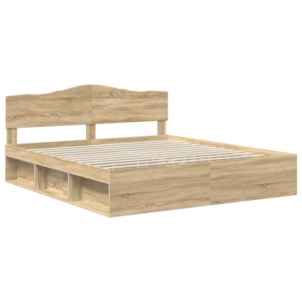 Bettrahmen Sonoma 200 x 200 cm Massives Kiefernholz