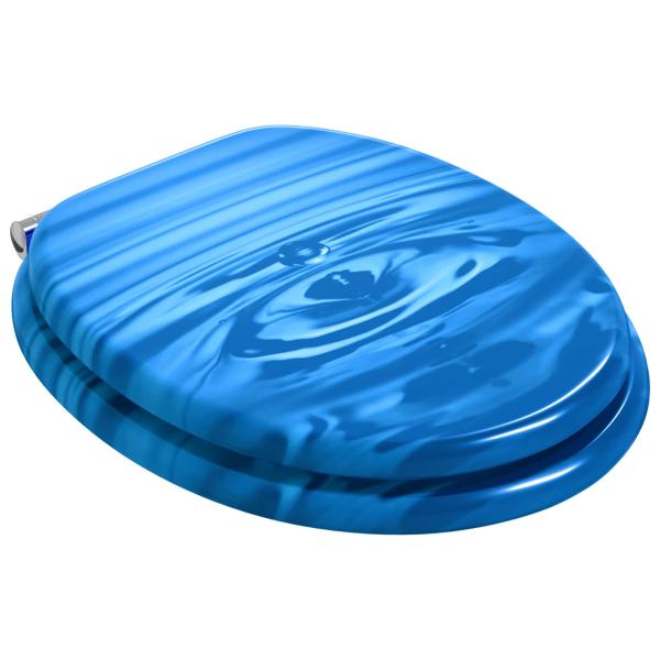 Soft-Close Toilettensitz 2 Stk. Blauer Tropfen 44 x 38 cm