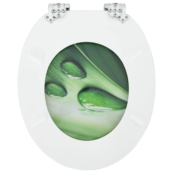 Soft-Close Toilettensitz 2 stk. Grüner Tropfen 44 x 38 cm