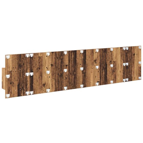 Kopfteil mit Schrank 3 Stk. Altholz Holzwerkstoff