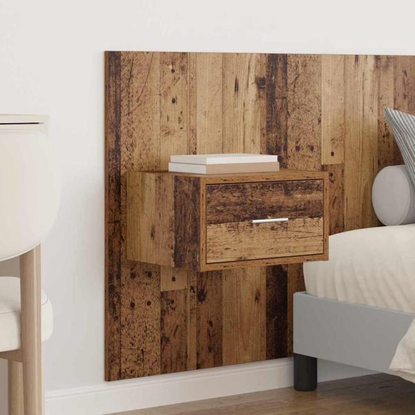 Kopfteil mit Schrank 3 Stk. Altholz Holzwerkstoff