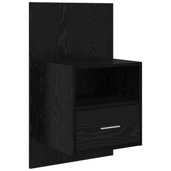 Kopfteil mit Schrank 3 Stk. Schwarz Eichen-Optik Holzwerkstoff