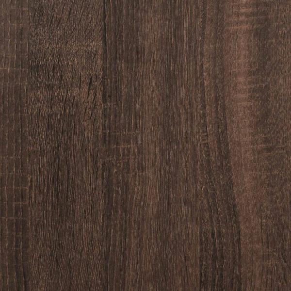 Stauraum Kopfteil mit LED Brauneiche Holzwerkstoff