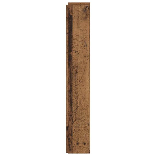 Stauraum Kopfteil mit LED Altholz Holzwerkstoff