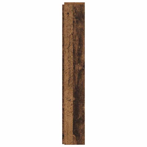 Stauraum Kopfteil mit LED Altholz Holzwerkstoff