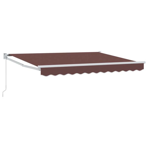 Ausziehbare Markise Braun 3,5 x 2 m