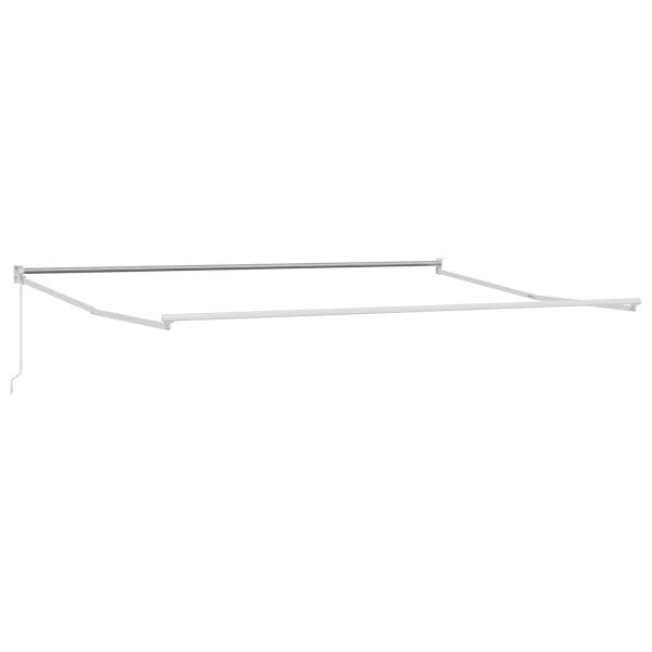 Ausziehbare Markise Braun 4 x 2 m 100% Polyester und Aluminium
