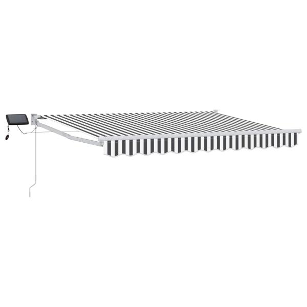 Manuelle Gelenkarmmarkise mit LEDs 3,5 x 2,5 m
