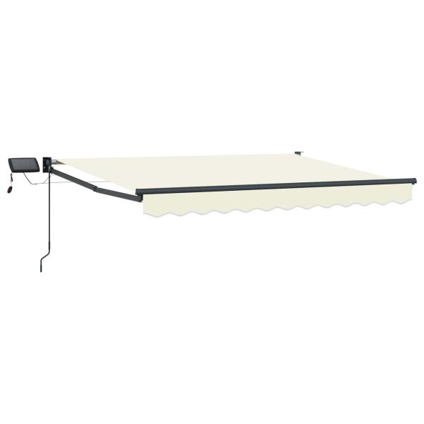 Manuelle Gelenkarmmarkise mit LEDs 3 x 2,5 m