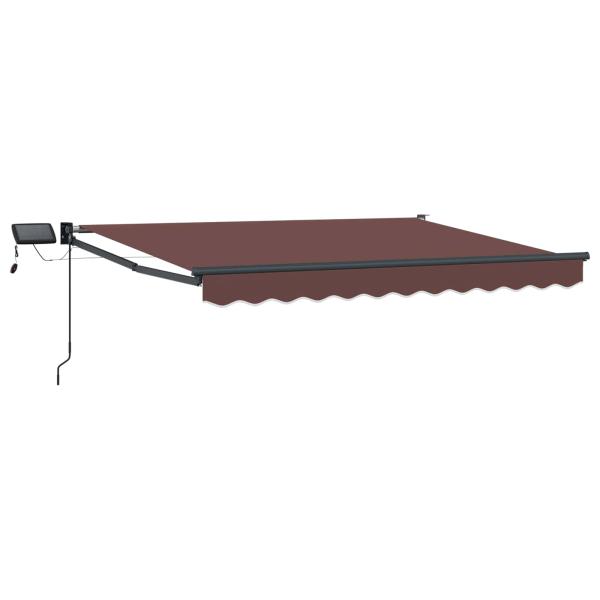 Manuelle Gelenkarmmarkise mit LEDs 3 x 2,5 m