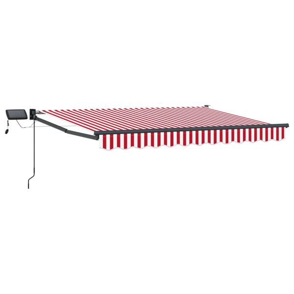 Manuelle Gelenkarmmarkise mit LEDs 3 x 2,5 m