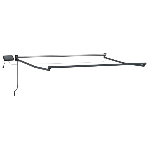 Manuelle Gelenkarmmarkise mit LEDs 3 x 2,5 m