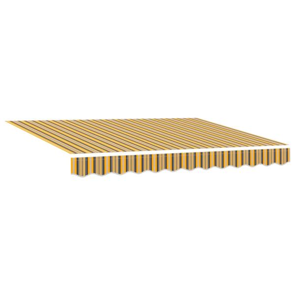 Manuelle Gelenkarmmarkise mit LEDs 3 x 2,5 m