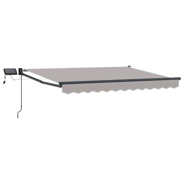 Manuelle Gelenkarmmarkise mit LEDs 3 x 2,5 m