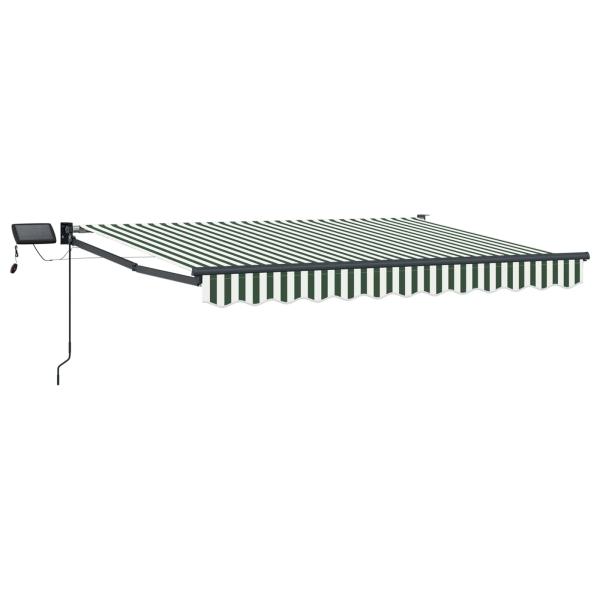 Manuelle Gelenkarmmarkise mit LEDs 3 x 2,5 m