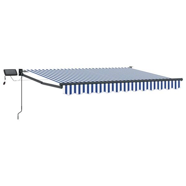Manuelle Gelenkarmmarkise mit LEDs 3,5 x 2,5 m