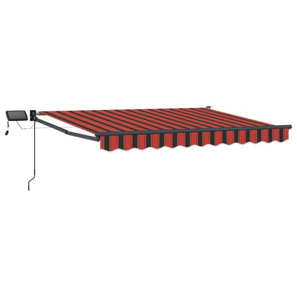 Manuelle Gelenkarmmarkise mit LEDs 3,5 x 2,5 m