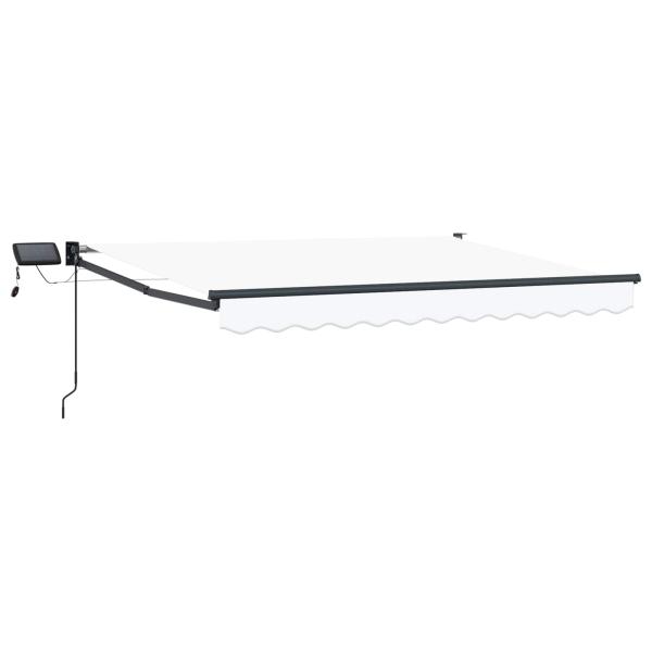 Manuelle Gelenkarmmarkise mit LEDs 3,5 x 2,5 m