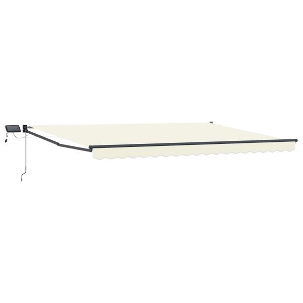 Manuelle Gelenkarmmarkise mit LEDs 4,5 × 3 m