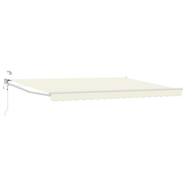 ARDEBO.de - Elektrische ausziehbare Markise Creme 4,5 × 3 m