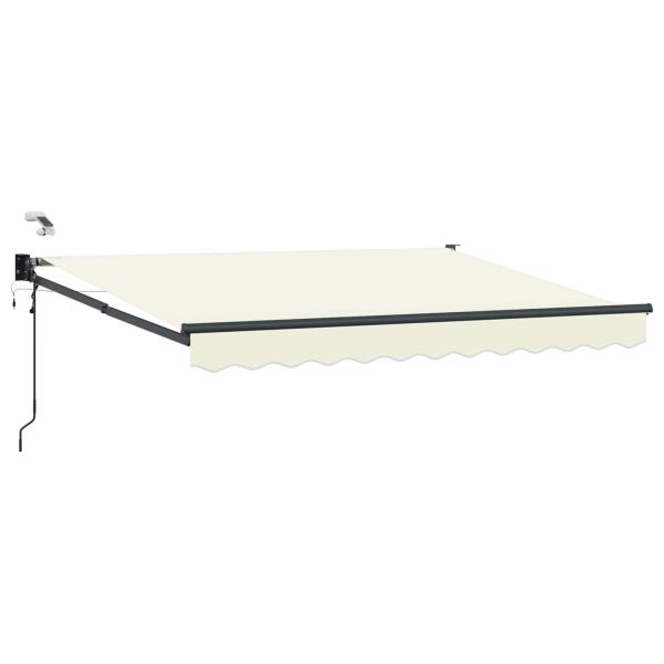 ARDEBO.de - Elektrische ausziehbare Markise Creme 3,5 x 2,5 m