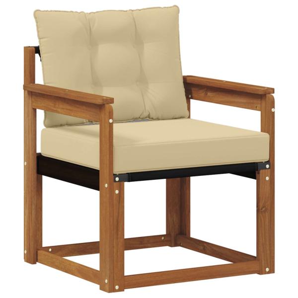 Outdoor-Sofa Massivholz Akazie Natur