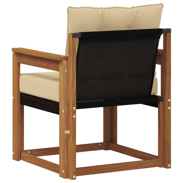 Outdoor-Sofa Massivholz Akazie Natur