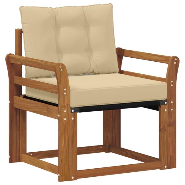 Outdoor-Sofa Massivholz Akazie Natur