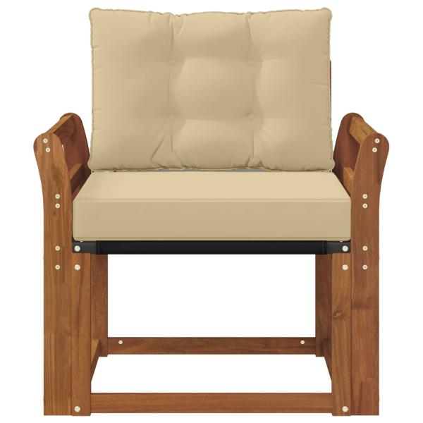 Outdoor-Sofa Massivholz Akazie Natur