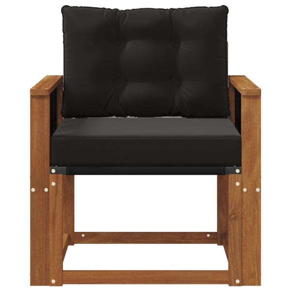2 Stück Outdoor-Sofa Massivholz Akazie Natur